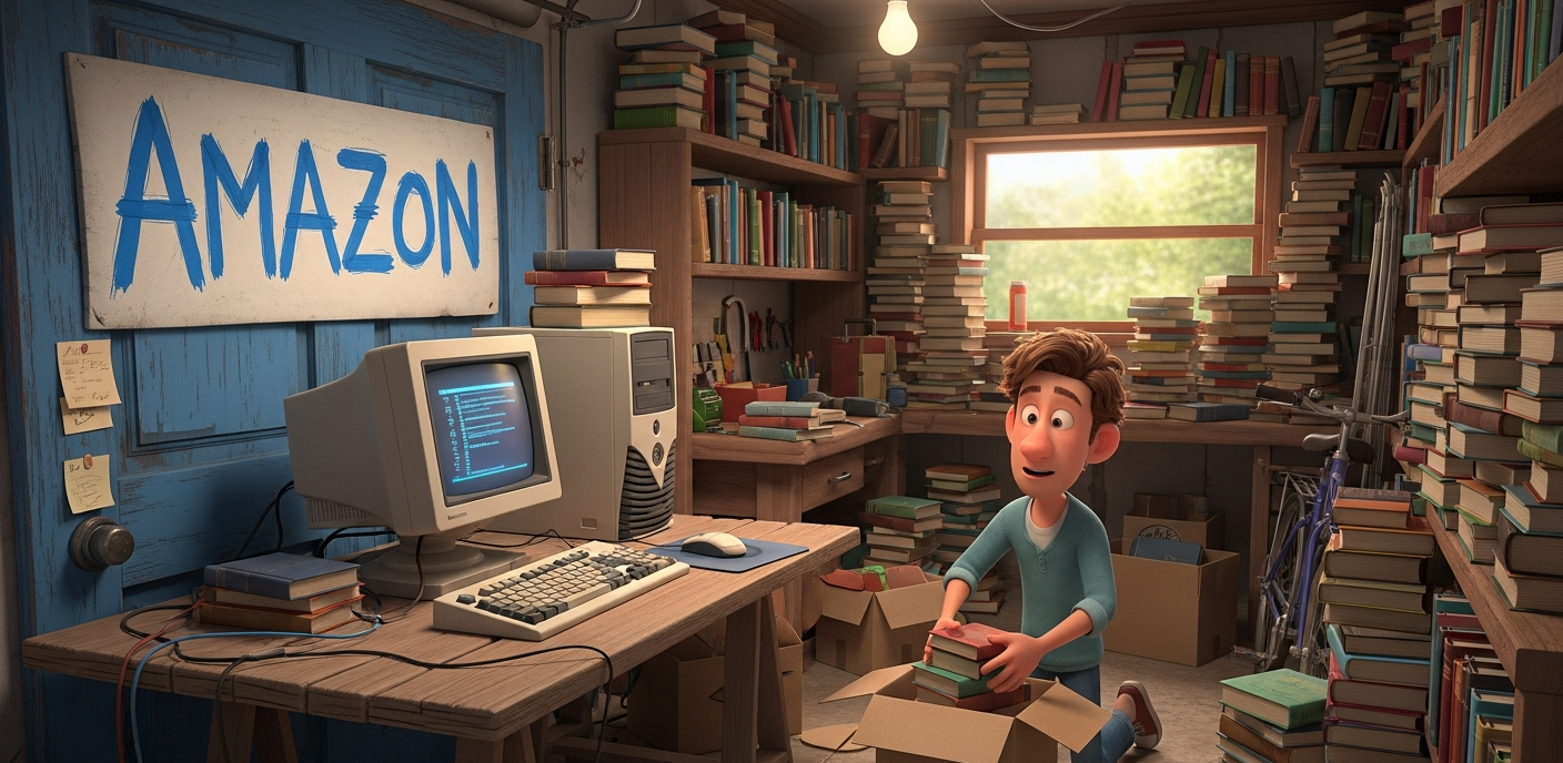 "I want to build something that will last a thousand years." — A 30-year-old named Jeff Bezos, before he quit his job to sell books on the internet