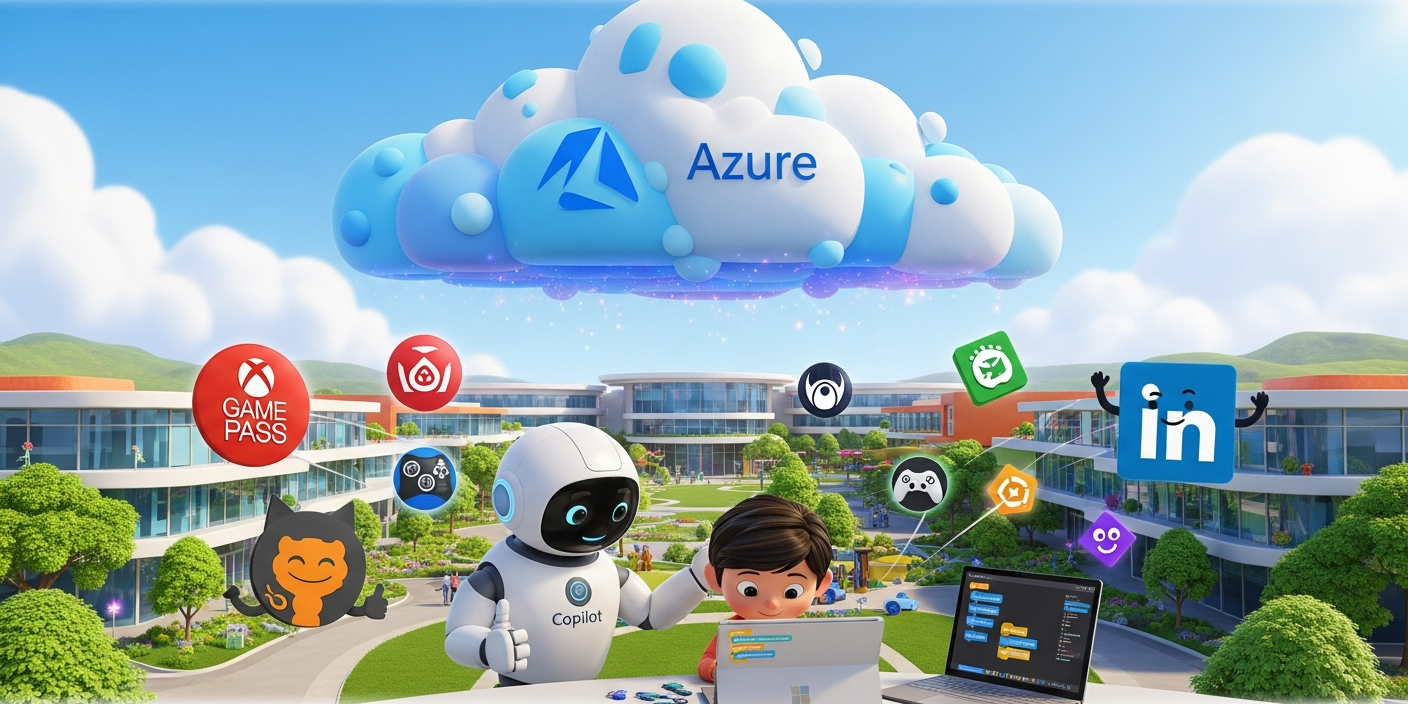 What happens when the world's biggest software company falls behind — and then reinvents itself in ways nobody saw coming?